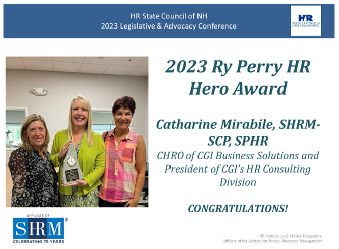 Catharine Mirabile, SHRM-SCP, SPHR Receives 2023 Ry Perry HR Hero Award