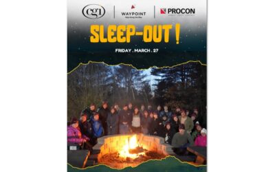 SleepOut at CGI in support of Waypoint